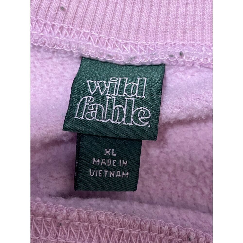 Wild Fable Women's Light Lavender Purple Crewneck Crop Sweatshirt (Size: XL) - Picture 13 of 16